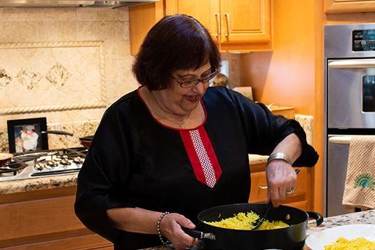 woman cooking